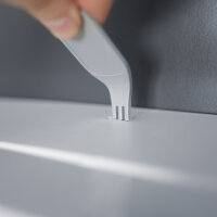 Jumbo Toilettenpapierspender, f&uuml;r 2 Rollen, wei&szlig; matt, f&uuml;r Rollen bis &Oslash; 23 cm