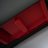 Jumbo Toilettenpapierspender, f&uuml;r 2 Rollen, schwarz matt, f&uuml;r Rollen bis &Oslash; 23 cm