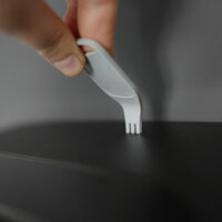 Jumbo Toilettenpapierspender, f&uuml;r 2 Rollen, schwarz matt, f&uuml;r Rollen bis &Oslash; 23 cm