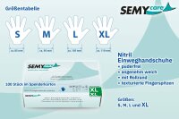Nitril-Einweghandschuhe, Gr&ouml;&szlig;e XL,blau, puderfrei