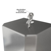 Seifenspender, Edelstahl, silber matt, nachf&uuml;llbar, 1000 ml